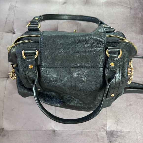 Rare Michael Kors Slouchy crossbody bag black/gold plated - Picture 3 of 5